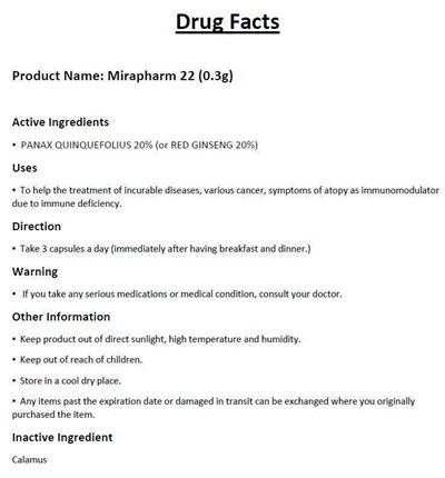 Mirapharm (Mirapharm22 Label)